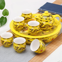 豹霖陶瓷功夫茶具套裝茶盤家用茶托盤小茶臺蓄水簡約簡易茶海小型