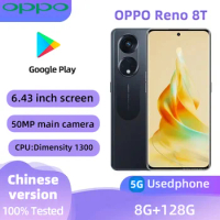 OPPO Reno8T 5G Android CPU MediaTek Dimensity 1300 Unlocked 6.7 inch Screen 8GB RAM 128GB ROM All Coloursl used phone