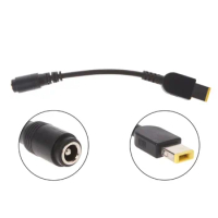 5.5*2.1mm to Square Pin DC Power Adapter Conversion Cable for Lenovo ThinkPad X1 Carbon for 5.5*2.5mm Charging Connector
