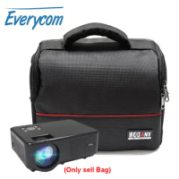 Everycom Projector Portable Storage Bag for M8 XGIMI Mijia Mini Projector Support most mini projector multi-function black bag