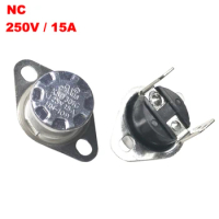 90 95 100 105 110 115 120 Degree 250V 15A KSD301 Right Angle Normal Closed NC Water Heater Themostat Temperature Control Switch