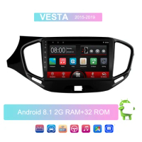 Android 8.1GO RAM 2G+ROM 32 Car Player GPS Navigation Multimedia For LADA Vesta Cross Sport Radio 2015 - 2018 2 din GPS car Mp5