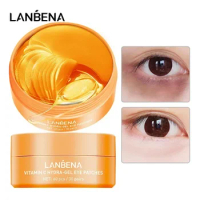 60pcs LANBENA Collagen Eye Mask Skin Firming Anti Fine Lines Puffiness Eye Patch Retinol Vitamin C Hyaluronic Acid Skin Care