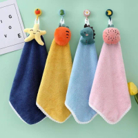 【Baby 童衣】4入組 可掛式抹布 珊瑚絨擦手巾 11484(共１款)