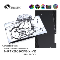 Bykski GPU Water Cooling Block For NVIDIA RTX3090 Founder Edition , Video Card Cooler System , PC Radiator , N-RTX3090FE-X-V2