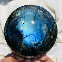 Natural Labradorite Sphere, Labradorite Ball, Crystal Sphere Flashy Labradorite Crystal, Crystal Ball, Blue Labrad