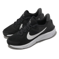 【NIKE 耐吉】慢跑鞋 Star Runner 4 NN GS 大童 女鞋 黑 白 路跑 運動鞋(DX7615-001)