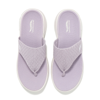 Skechers 涼拖鞋 Go Walk Arch Fit Sandal-Spellbound 女鞋 紫 支撐 人字拖 140803LIL