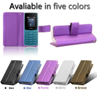 For Nokia 105 4G 2023 Case Luxury Flip Mini Diamond Pattern Skin PU Leather Wallet Lanyard Cover For Nokia 105 2G Phone Bags
