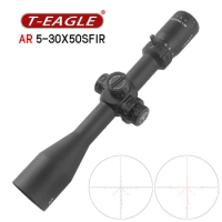 T-EAGLE Optics AR5-30X50SFIR Tactical SFP Red Green Light Scope Rifle For Hunting Airsoft Collimator AirGun Sight Shotting Rifle