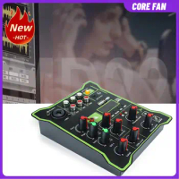 5 Channel Mixing DJ Console Multifunctional Professional Audio Mixer DSP Effects Digital Display USB Computer Playback Recording