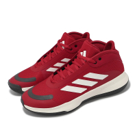 【adidas 愛迪達】籃球鞋 Bounce Legends Low 男鞋 紅 白 皮革 網布 緩震 運動鞋 愛迪達(IE7846)