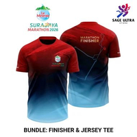 Kaos Lari Running Official Finisher Race Tee dan Jersey Race Tee Surabaya Marathon 2026 by Original 