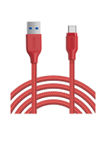 สายชาร์จไนล่อน Type-C รองรับชาร์จเร็ว USB 3.1 USB A To USB C Cable รุ่น CB-AC2 สีแดง
