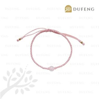 Dufeng - Soul Gem Thread Crystal Bracelet 14-16cm Rose Quartz