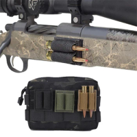 Tactical Ammo Pouch 7.62MM Buttstock Cartridge Mini Pouch Gun Airsoft Bullet Bag Airsoft Gun Rifle Cartridge Holder Hunting Gear