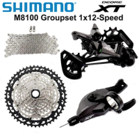 Shimano DEORE XT M8100 12 Speed Groupset 12s MTB Bike Groupset m8100 Shifter Rear Derailleur Chain 10-51T Cassette Original part