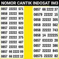 KARTU PERDANA NOMOR CANTIK INDOSAT SERI 0000 0855 300 6668