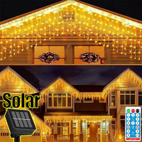 🌙Lampu Raya 22Meter 8Modes Solar String Light Waterproof Lampu Solar Auto on/off Solar Led Light Har