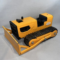 Vintage 9" Pressed Steel TONKA T-6 Bulldozer