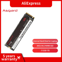 Asgard M.2 SSD M2 512gb PCIe NVME 512GB 1TB 2TB Solid State Drive 2280 Internal Hard Disk for Laptop Cache