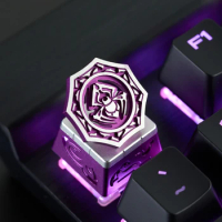 ECHOME Metal Keycap Custom Original Cherry Profile Artisan Keycaps Mechanical Keyboard Gaming Accessories Aluminum Keycap Gift