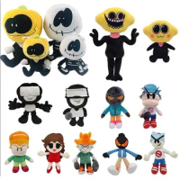 Game Friday Night Funkin Plush Toys Cute Anime Spooky Month Skid Pump FNF Sarvente Ruvyzvat Garcello Stuffed Dolls Kids Gift