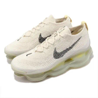 Nike 休閒鞋 Air Max Scorpion FK 象牙白 黑 男鞋 全腳掌氣墊 針織鞋面 DJ4701-001