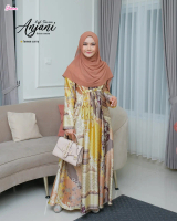 DZEERA - ANJANI DRESS MOM tanpa hijab / gamis mewah motif bahan allure silk premium