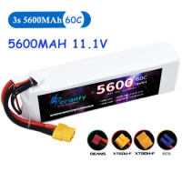 3S 11.1V Lipo 5600mAh 60C MAX 80C Battery With XT60 Deans T For FPV Car Truck Tank Drone Airplane Racing Hobby XT90 EC5