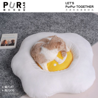 PurLab荷包蛋貓窩寵物窩四季通用可拆洗狗窩透氣易清理創意貓咪窩