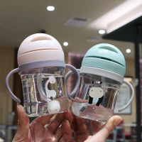 botol air budak perempuan botol air botol air kanak kanak Baby anti-choking baby handle drop-resista