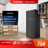 CHANGHONG Kulkas 2 Pintu 180L Black CRF-238