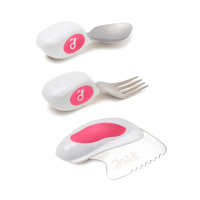 【Doddl】英國人體工學秒拾餐具 - 兒童學習餐具 三件組 學習餐具 叉匙組(3色可選含湯匙、叉子、餐刀)