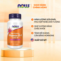 (đủ bill) Viên uống Vitamin D3 1000IU / 2000IU / 5000IU / 10,000IU Now giúp xương chắc khỏe, tăng đề