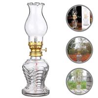 Glass Kerosene Lamp Glass Oil Lamp Vintage Oil Lamp Home Kerosene Lamp Home Glass Oil Lanterns Retro Decorative New