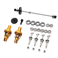 Metal Drive Shaft Driving Gear Differential Set for Wltoys 284131 K969 K979 K989 K999 P929 1/28 RC Car Upgrades Parts,4