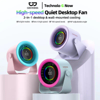 GOOJODOQ GFS008 2nd Gen Desktop High Speed Turbo Fan 2300 RPM w/ LED