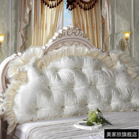 韓式田園公主床頭大靠背軟床頭靠墊床上雙人長靠枕含芯三角靠墊
