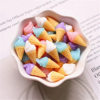 Slime Additives Charms New Kawaii Resin Ice Cream DIY Kit Supplies Accessories Filler for Fluffy Cloud Clear Slime Clay