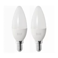 bohlam LED E14 470 lumen, chandelier/putih opal