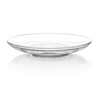 歐式玻璃咖啡杯碟子小碟子水杯碟水果盤零食盤茶杯碟點心碟玻璃碟