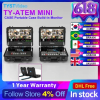 TYST VIDEO TY-ATEM MINI CASE Portable Case Build-in Monitor 15.6'' 16:9 250cd/m² for Blackmagic Design ATEM Switcher