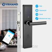 Electronic Door Lock,Smart Bluetooth Digital APP Wifi Keypad Code Keyless Door Lock,Password Keyless Door Lock Electronic