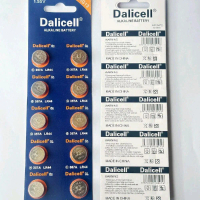 [ 1Lembar ] Battery Dalicell LR44 357A / Batrai Murah Original / Alkaline Battery