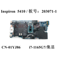 203071-1 i7-1165g7 FOR dell Inspiron 14 5410 Laptop Motherboard CN-01YJ86 01YJ86 1YJ86 100%tested