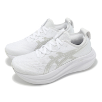 Asics 慢跑鞋 GEL-Nimbus 27 女鞋 白 緩震 厚底 亞瑟膠 運動鞋 亞瑟士 1012B753100