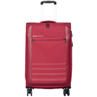 【Verage 維麗杰】25吋 簡約商務系列布面行李箱/布箱/布面行李箱/布面箱(紅)