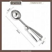 KOTAKIN Ice Cream Scoop Kecil Sedang Besar Skop Sendok Takar Es Krim Buah Sorbet Gelato Stainless Bu