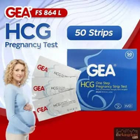 GEA HCG Pregnancy Test Hamil Tes Pack Kehamilan Strip Tespack 1 BOX